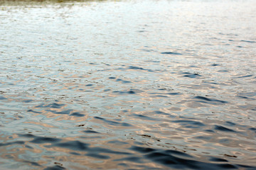 water texture sunset