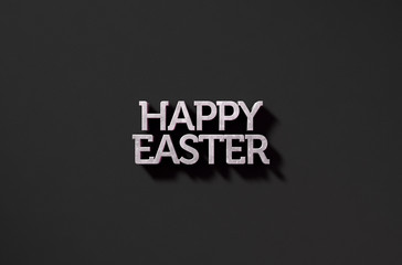 happy easter Text On Black