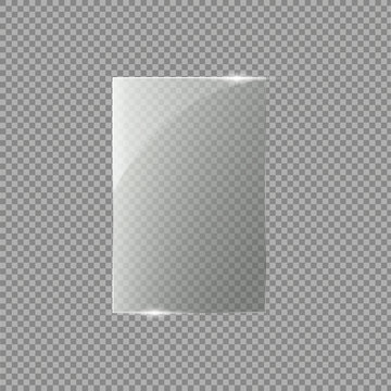 Vector of rectangle glass frame.