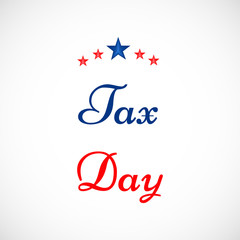 U.S.A Tax Day background