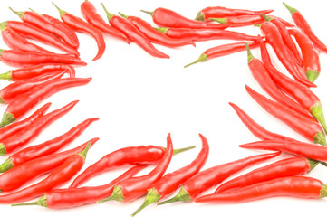 Fiery red peppers
