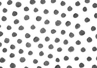 Watercolor gray polka dots