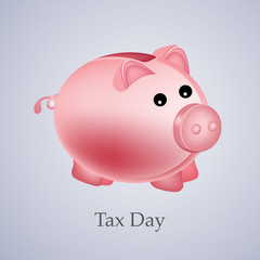 U.S.A Tax Day background
