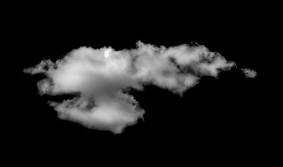 white clouds on black background