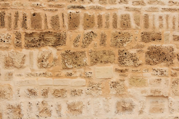 Close-up stonewall texture