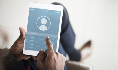 Application Contact Communication Connection Concept