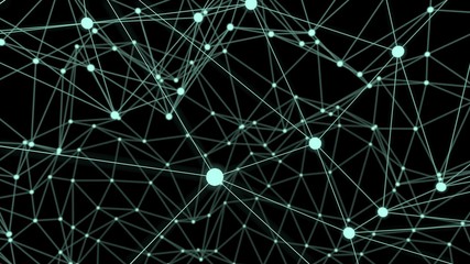 Futuristic sci-fi polygonal background with connection network.
