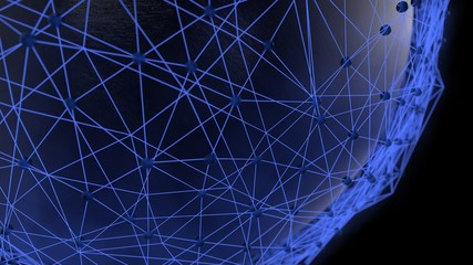 Connection network background.