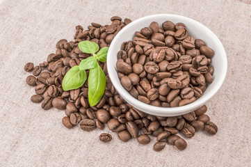 Roasted coffee beans