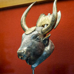 Head of Minoan Bull - a sacred animal  ancient cretan people