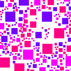 Abstract background with random squares. Pattern for fashion concept.