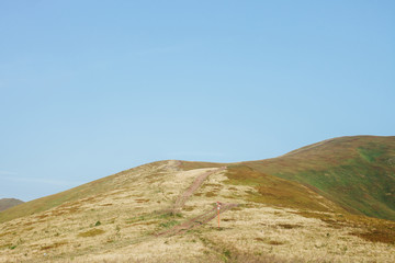 ukrainian carpathian mountains. Beautiful mountain landscape.