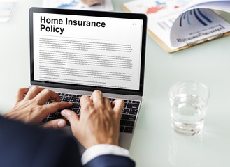 Home Insurance Policy Form Concept