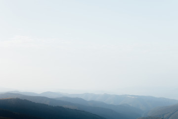 ukrainian carpathian mountains. Beautiful mountain landscape.