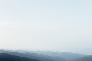 ukrainian carpathian mountains. Beautiful mountain landscape.