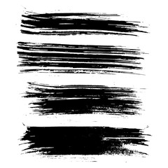 Ink vector brush strokes. Vector illustration. Grunge texture.