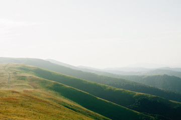 ukrainian carpathian mountains. Beautiful mountain landscape.