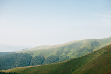 Obraz premium ukrainian carpathian mountains. Beautiful mountain landscape.