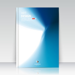 Abstract composition. Blue polygonal texture. White part construction. Outer space ad flier. A4 brochure title sheet. Creative figure icon. Cosmic flash surface. Banner form. Star explosion flyer font