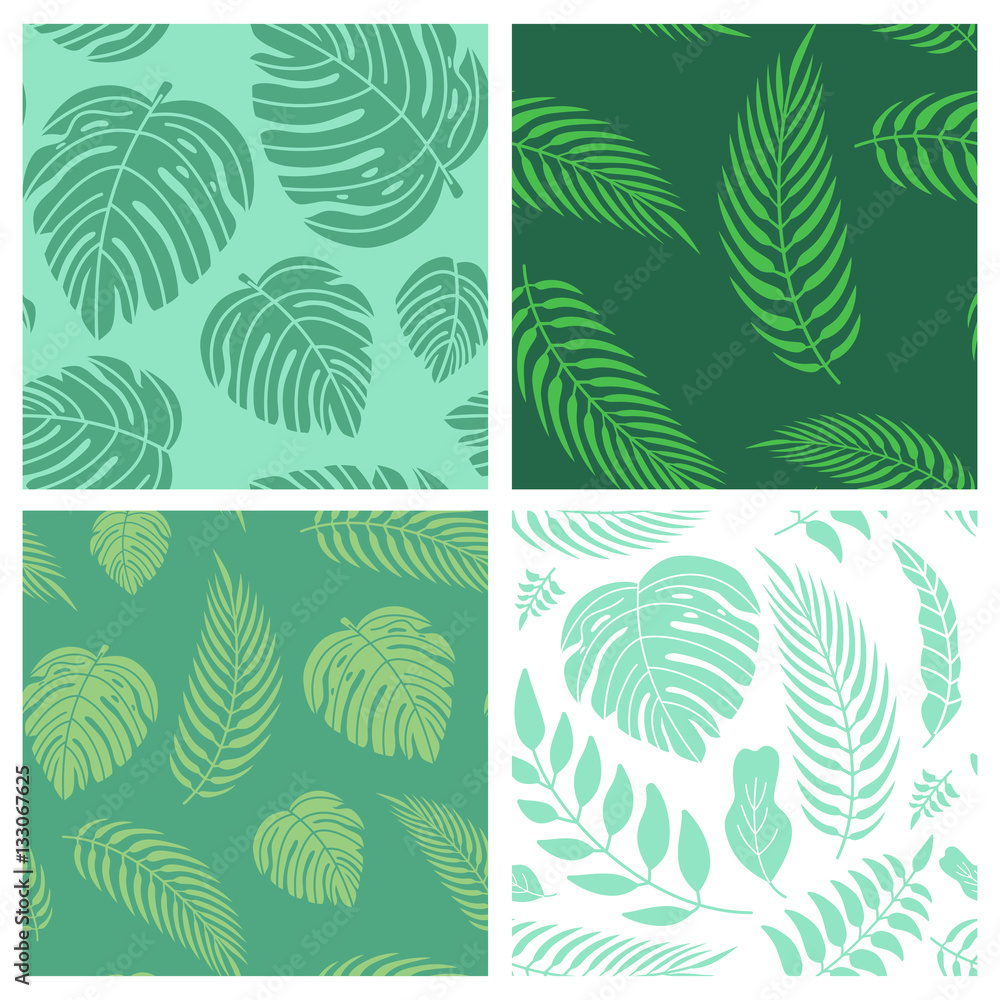 Aufkleber vector set of seamless patterns