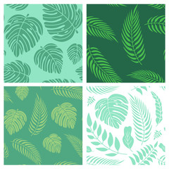 Obraz premium Vector set of seamless patterns