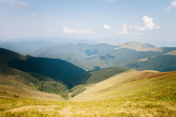 ukrainian carpathian mountains. Beautiful mountain landscape.