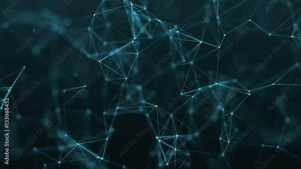Poster 4k abstract loop color geometrical background with lines and dots