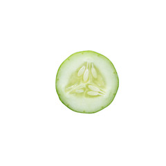 fresh cucumbers isolated on white..