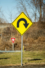Go Around Directional Sign