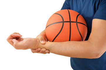 injured basketball player