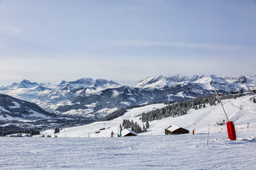 Fototapeta na wymiar High Altitude Ski Domain