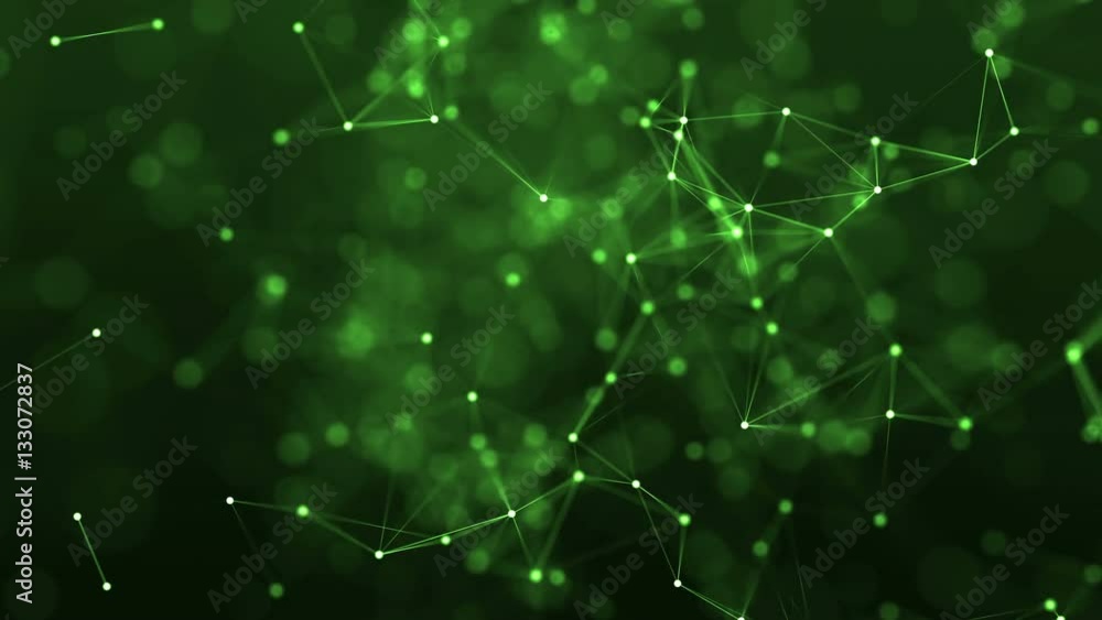 Aufkleber 4k abstract loop color geometrical background with lines and dots
