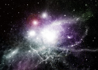 galaxy in a free space