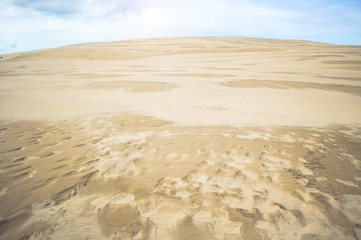 Sandy dunes in Slowinski National Park, Poland