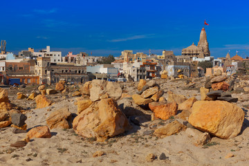 Krishna Temple Shree Dwarkadhish. Dwarka, Gujarat, India