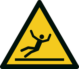 ISO 7010 W011 Warning; Slippery surface