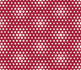 abstract geometric graphic seamless red hexagon pattern background