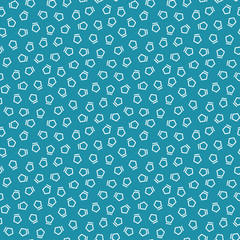 Abstract geometrc blue deco art memphis fashion pentagon pattern
