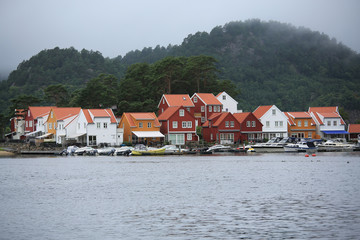 Fototapeta na wymiar Scenery bay in Norway