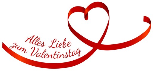 Naklejka na ściany i meble Alles Liebe zum Valentinstag 