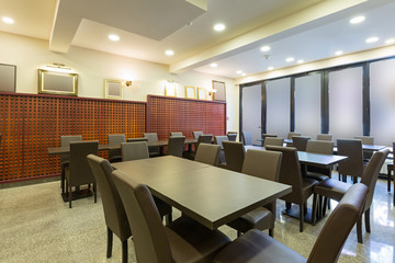 Interior of a hotel restaurant