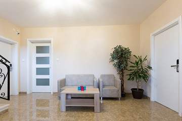 Hostel interior,resting area