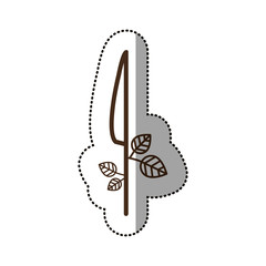 Knife icon. Cutlery dishware tool and utensil theme. Isolated design. Vector illustration