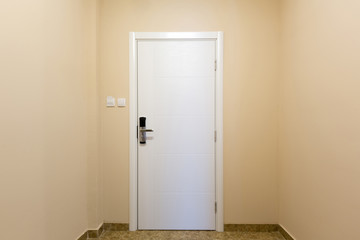 Hotel room entrance