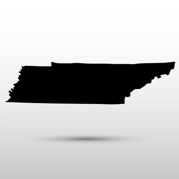 Map of the U.S. state of Tennessee