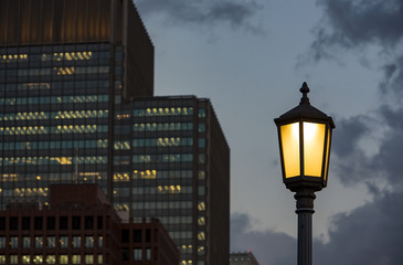 Sunset over city, Tokyo