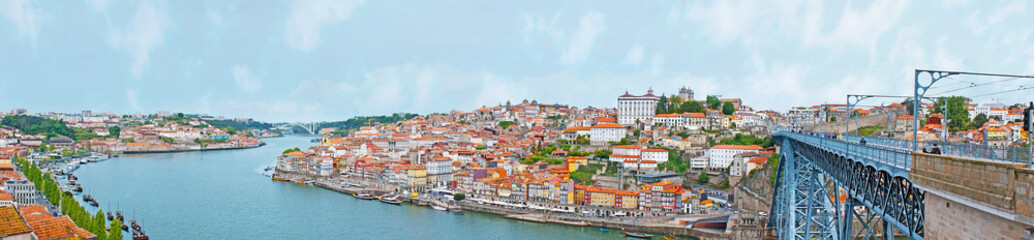Panorama of old Porto