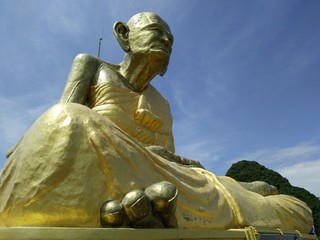 Large sculpture priest