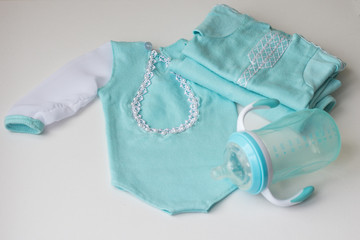 blue newborn Clothing hand made