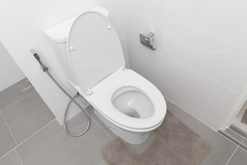 white ceramic toilet